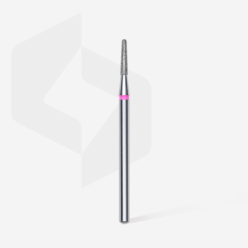 Diamond nail drill bit, “frustum”, red, head diameter 1.8 mm/ working part 8 mm