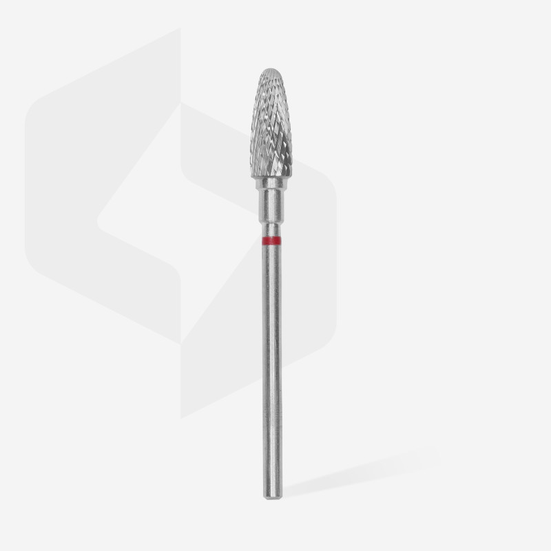 Carbide nail drill bit, “corn”, red, head diameter 5 mm/ working part 13 mm