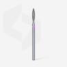 Diamond nail drill bit, “flame”, red, head diameter 2.3 mm/ working part 10 mm