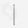 Diamond nail drill bit, “ball”, red, head diameter 2,5 mm