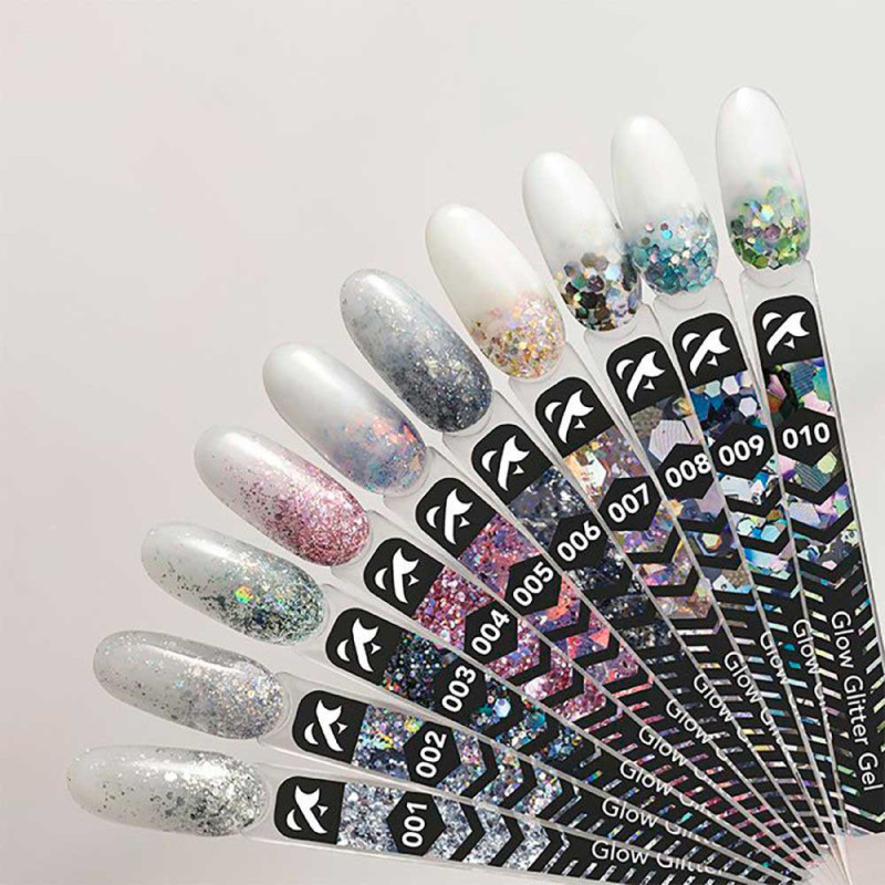 Гель-краска - Glow Glitter Gel F.O.X 003 - 5 ml