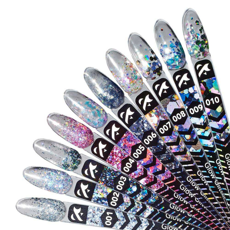 Гель-краска - Glow Glitter Gel F.O.X 003 - 5 ml