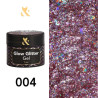 Gel colorato per nail art - Glow Glitter Gel FOX 004 - 5 ml