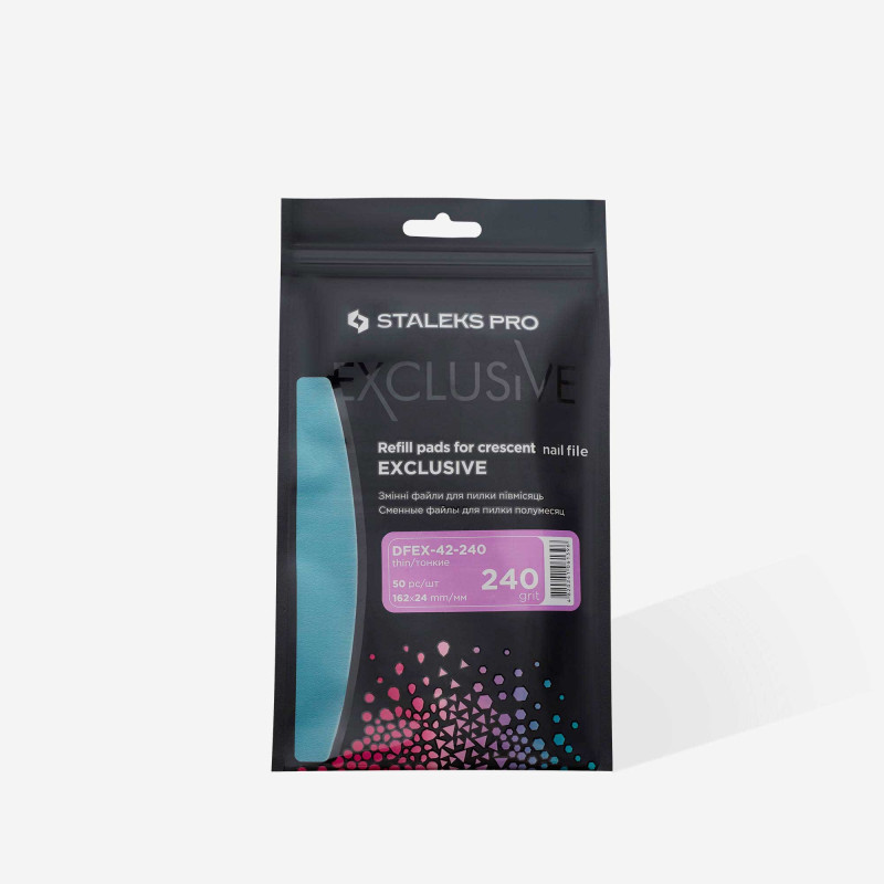 Kynsiviila kuu - Staleks Pro Exclusive 42, 240 grit (50 kpl)