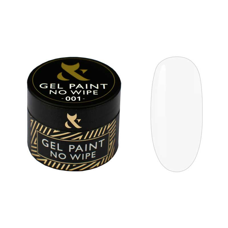 Gel colorato per nail art - No Wipe F.O.X, White 001 - 5 ml