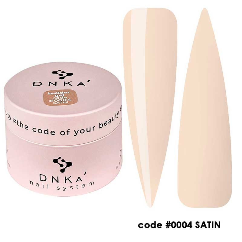 Гель для наращивания ногтей - Builder Gel DNKa No. 0004 Satin - 30 мл