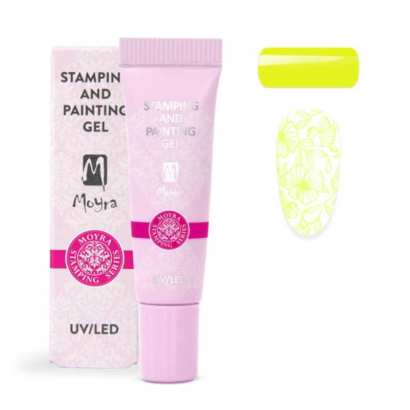 Moyra Gel Stamping Color, Bright Yellow 10 - 7 ml