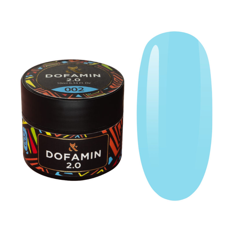 Цветное базовое покрытие для ногтей Dofamin F.O.X, 002 - 10 ml