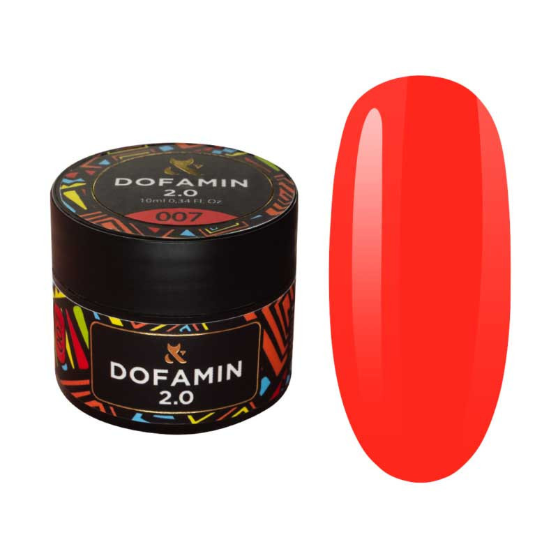 Цветное базовое покрытие для ногтей Dofamin F.O.X, 007 - 10 ml