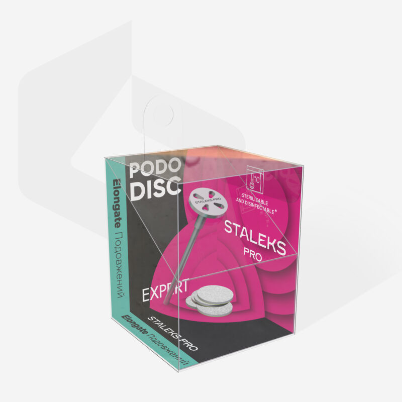 Диск педикюрный PodoDisc Staleks Pro XS в комплекте с сменным файлом 180 грит 5 шт