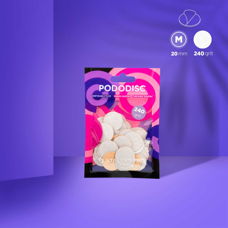 Сменные файлы для педикюрного диска Pododisc Staleks Pro M, (50 шт)