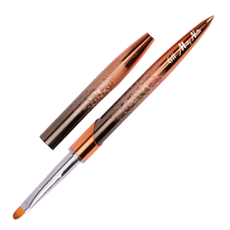 Acrygel and Gel Brush MollyLac Ombre, size 6, 8 mm