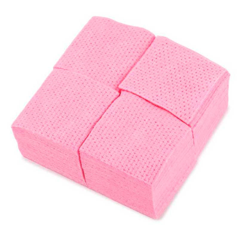 Napkins for nails pink, AlleMed 5x5 cm - 250 pcs