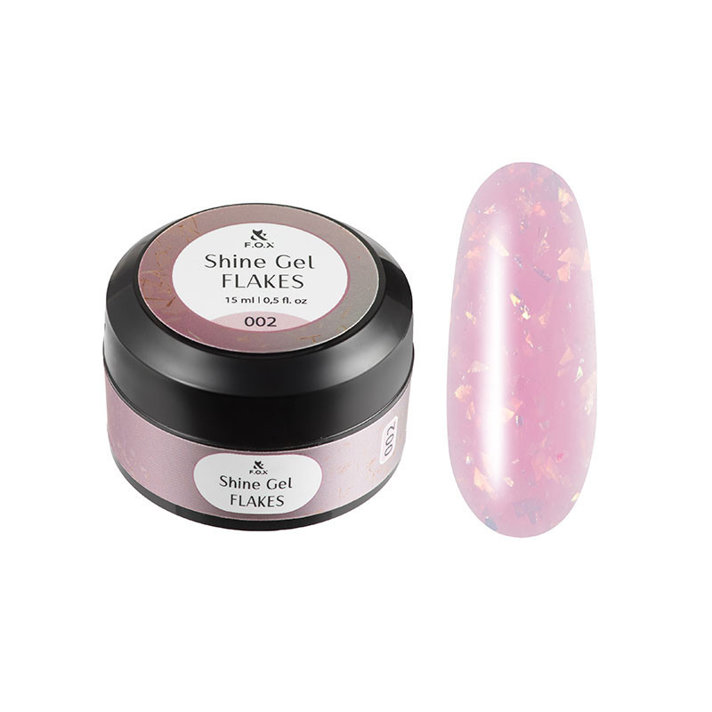 Gel costruttore - Shine Gel Flakes 002 F.O.X - 15 ml