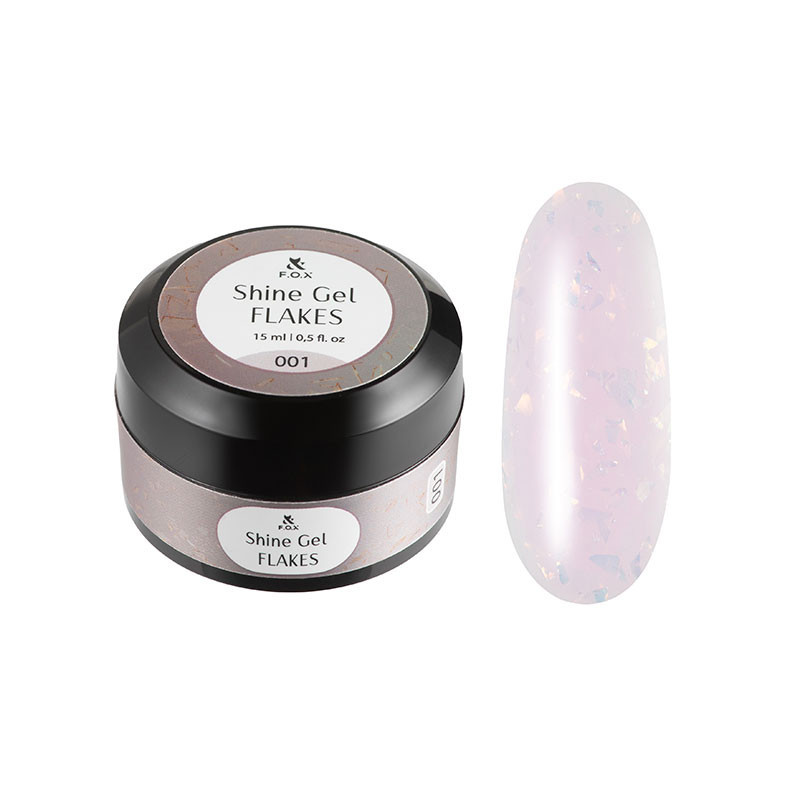 Gel costruttore - Shine Gel Flakes 001 F.O.X - 15 ml