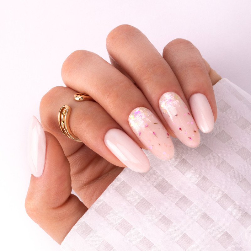 Гель - лак с сухоцветами Molly Nails Flowers Nails Hema/di-Hema free - 8g, Nr 151