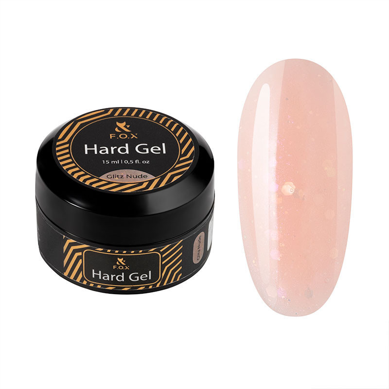 Gel costruttore - Hard gel F.O.X - Glitz Nude - 15 ml