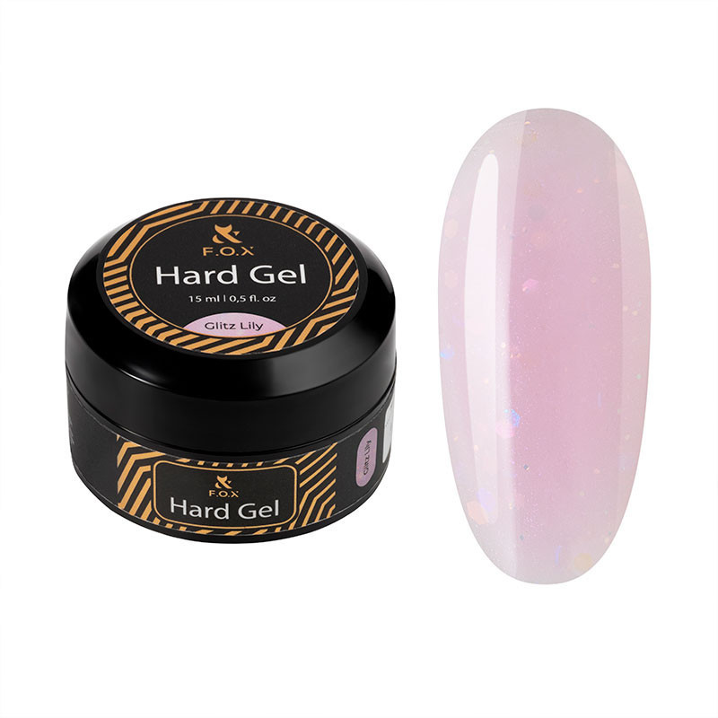 Gel costruttore - Hard gel F.O.X - Glitz Lily - 15 ml