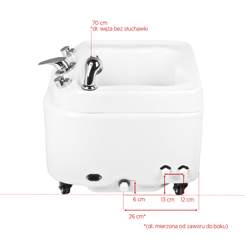 Azzurro tray for pedicure with hydromassage a023