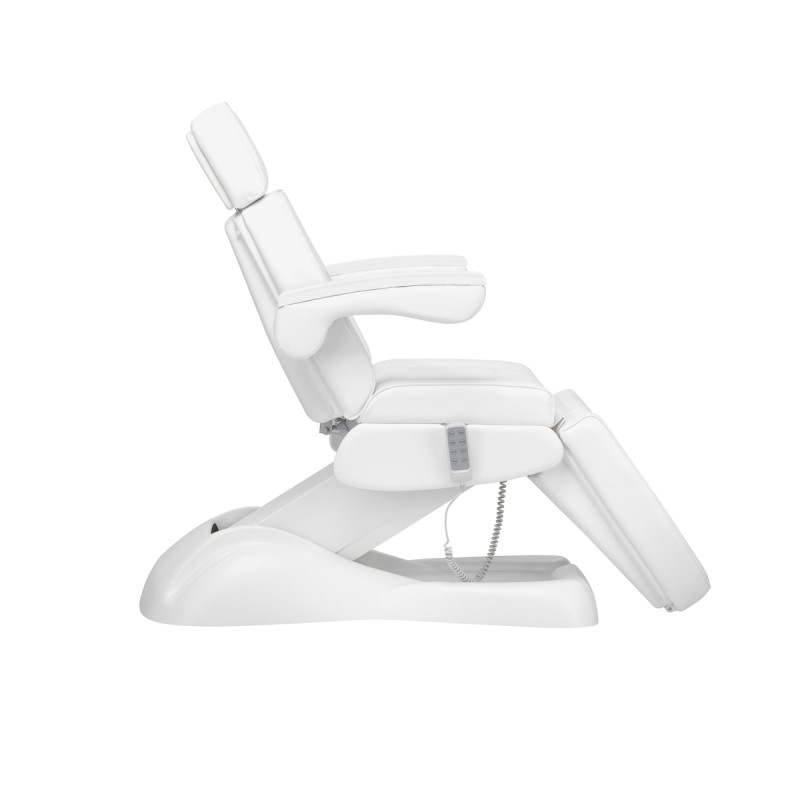 Electric cosmetic chair lux 4m white with a cradle