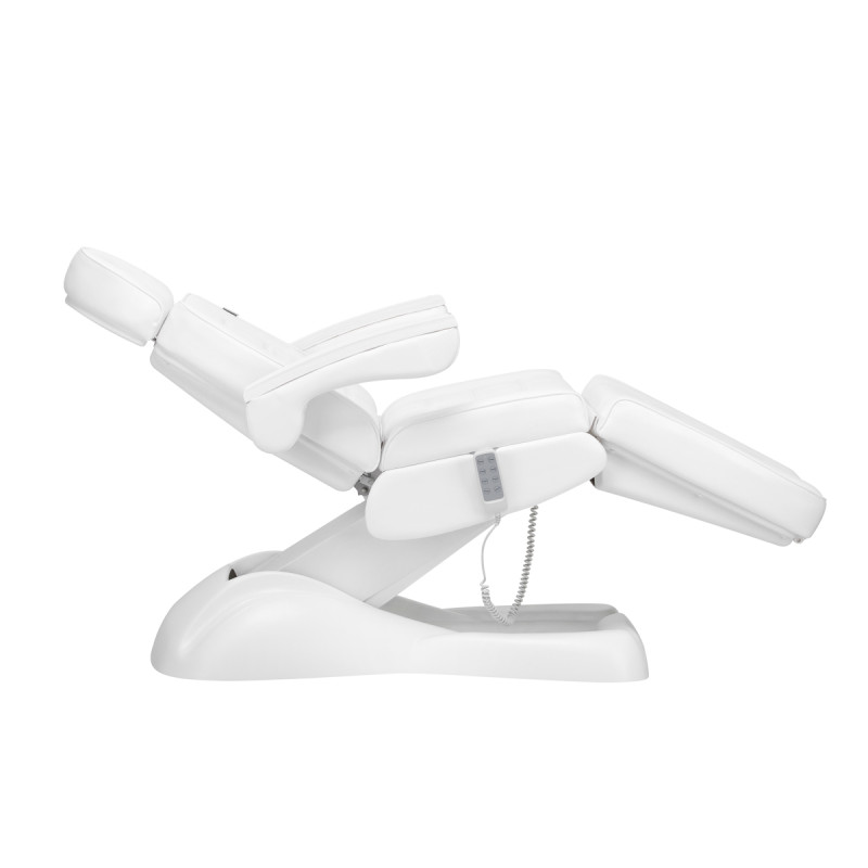Electric cosmetic chair lux 4m white with a cradle