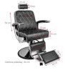 Gabbiano Black Imperial Barber Chair