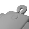 3-section aluminum comfort folding massage table, gray