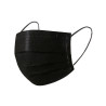 3-PLY DISPOSABLE FACE MASKS, BLACK, 50 pcs