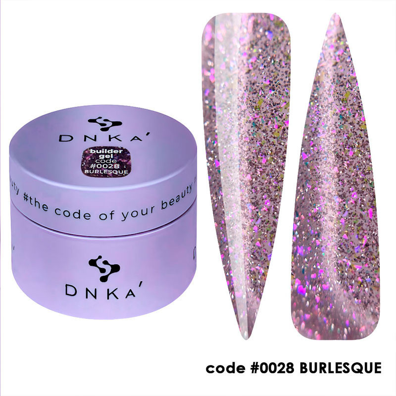 Гель для наращивания ногтей - Builder Gel DNKa No. 0028 Burlesque - 30 мл
