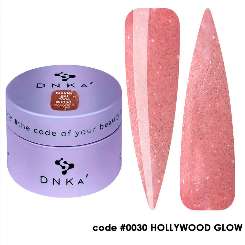 Гель для наращивания ногтей - Builder Gel DNKa No. 0030 Hollywood Glow - 30 мл