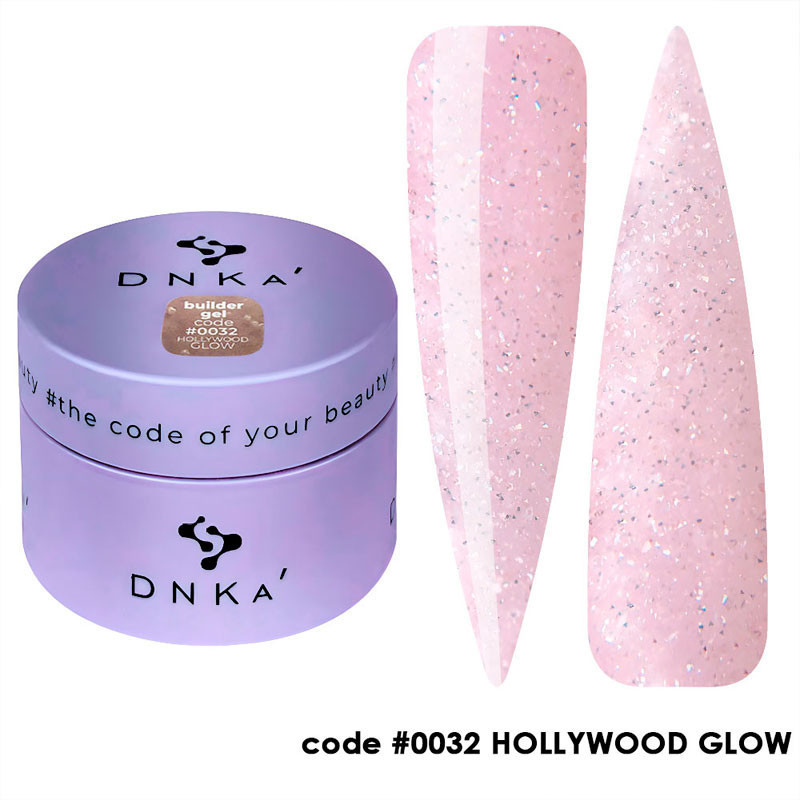 Гель для наращивания ногтей - Builder Gel DNKa No. 0032 Hollywood Glow - 30 мл