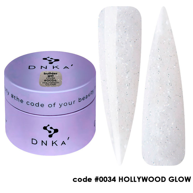 Гель для наращивания ногтей - Builder Gel DNKa No. 0034 Hollywood Glow - 30 мл