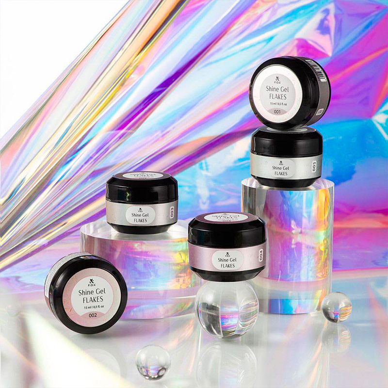 Gel costruttore - Shine Gel Flakes 007 F.O.X - 15 ml