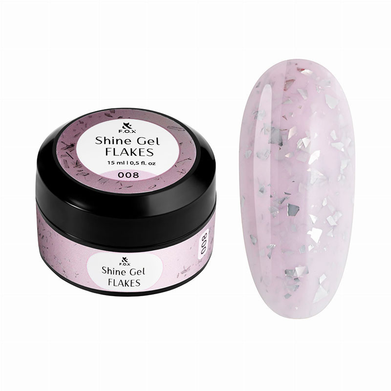 Gel costruttore - Shine Gel Flakes 008 F.O.X - 15 ml