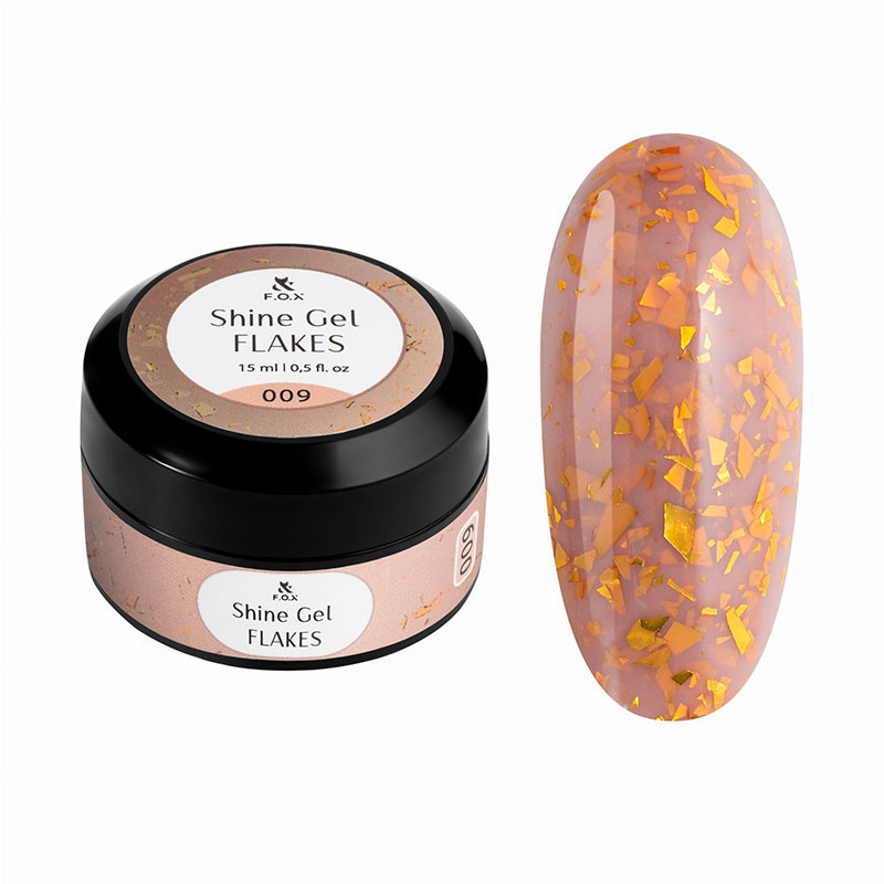 Gel costruttore - Shine Gel Flakes 009 F.O.X - 15 ml