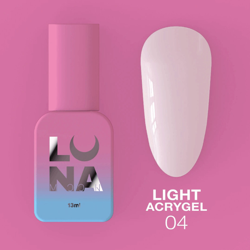 Жидкий акригель - Liquid Light Acrygel - Lunamoon Nr 4 - 13ml