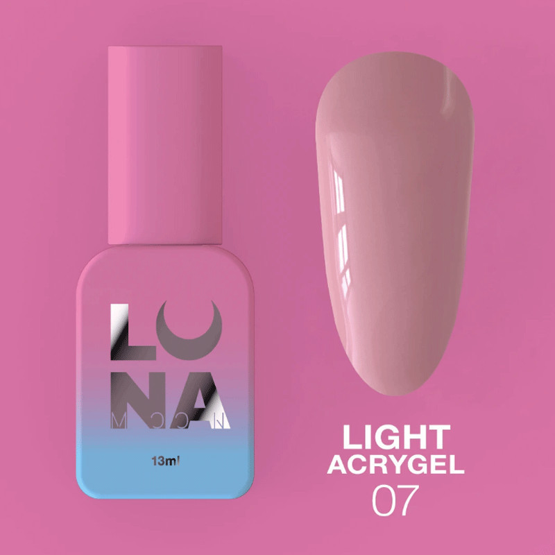 Жидкий акригель - Liquid Light Acrygel - Lunamoon Nr 7 - 13ml