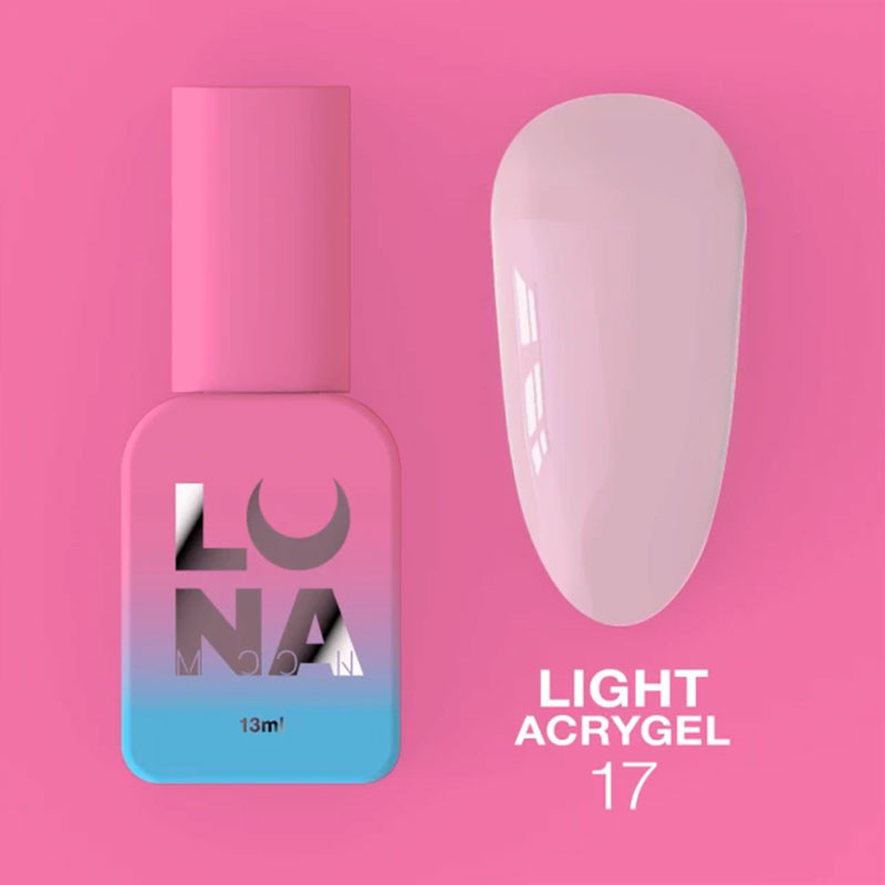 Жидкий акригель - Liquid Light Acrygel - Lunamoon Nr 17 - 13ml