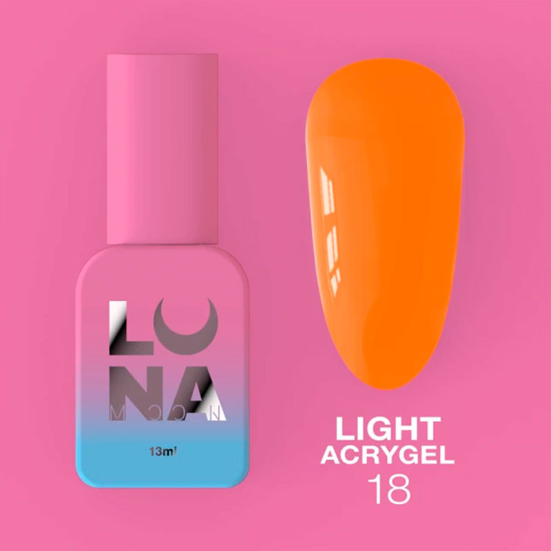 Жидкий акригель - Liquid Light Acrygel - Lunamoon Nr 18 - 13ml