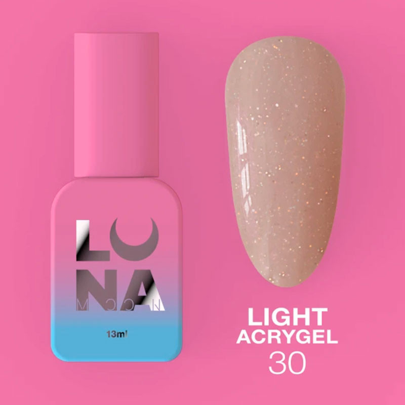 Жидкий акригель - Liquid Light Acrygel - Lunamoon Nr 30 - 13ml
