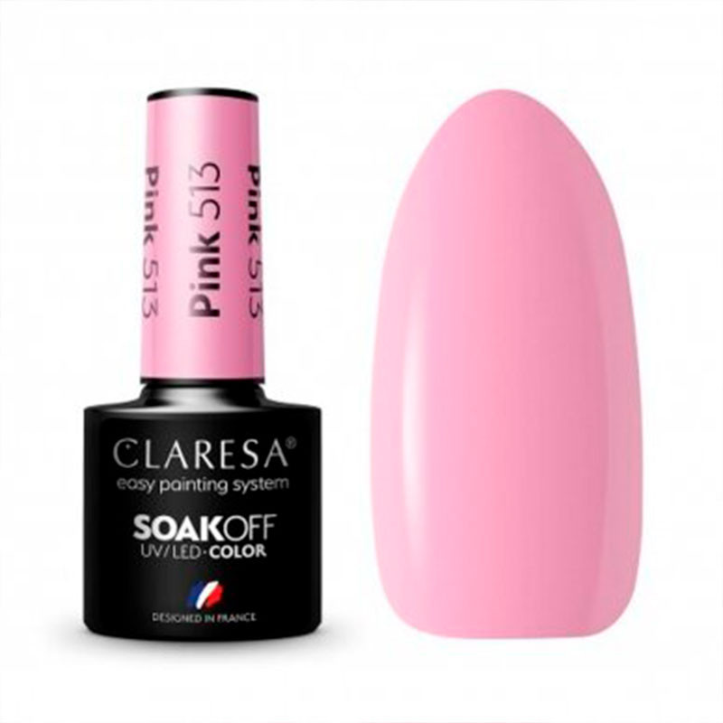 Цветной гель-лак Claresa PINK № 513, 5 ml