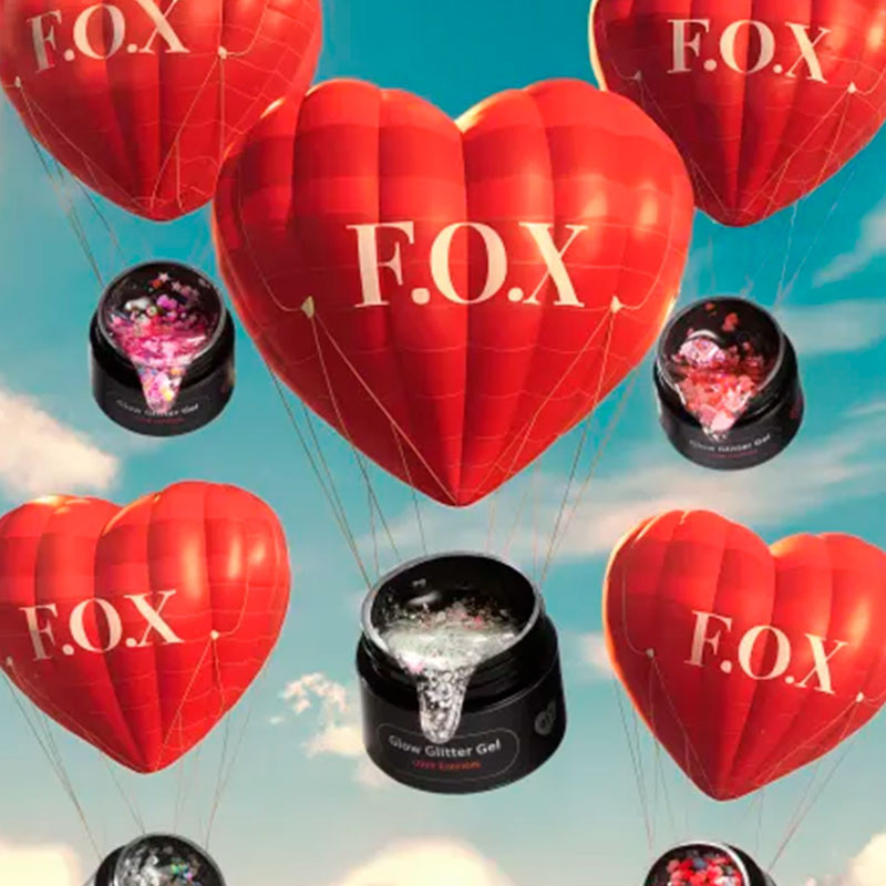 Гель-краска - Glow Glitter - Gel Love Edition F.O.X 014 - 5 ml