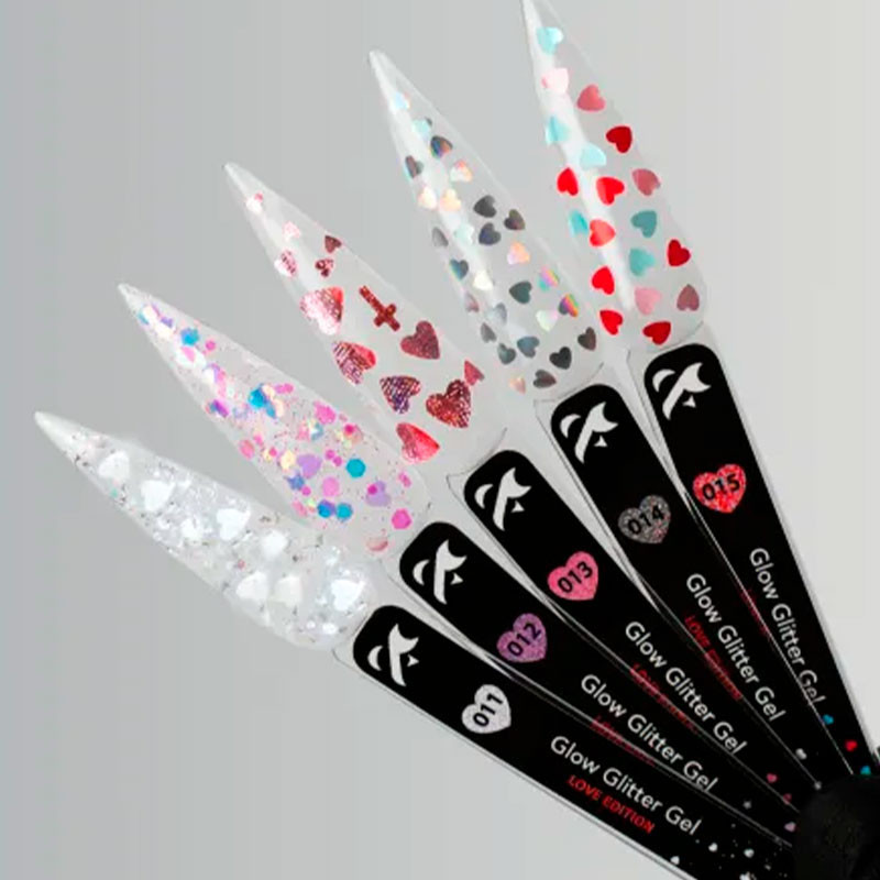 Гель-краска - Glow Glitter - Gel Love Edition F.O.X 014 - 5 ml