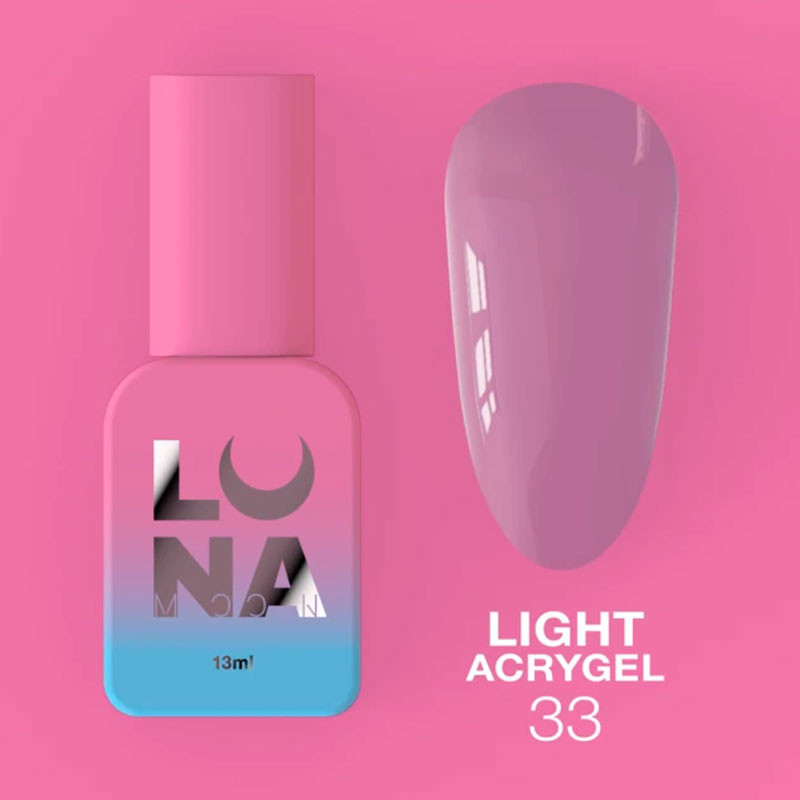 Жидкий акригель - Liquid Light Acrygel - Lunamoon Nr 33 - 13ml