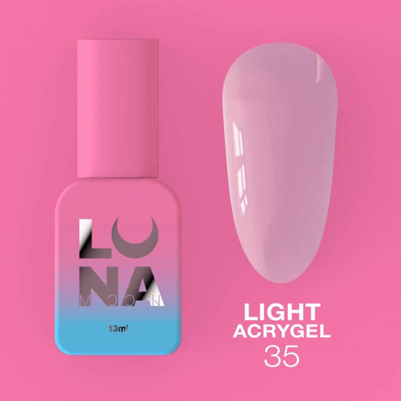 Жидкий акригель - Liquid Light Acrygel - Lunamoon Nr 35 - 13ml