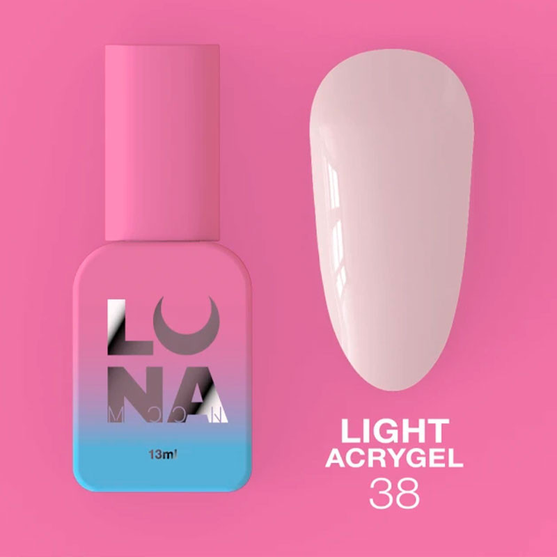 Жидкий акригель - Liquid Light Acrygel - Lunamoon Nr 38 - 13ml