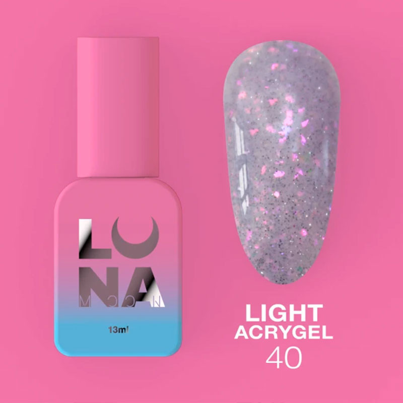 Жидкий акригель - Liquid Light Acrygel - Lunamoon Nr 40 - 13ml