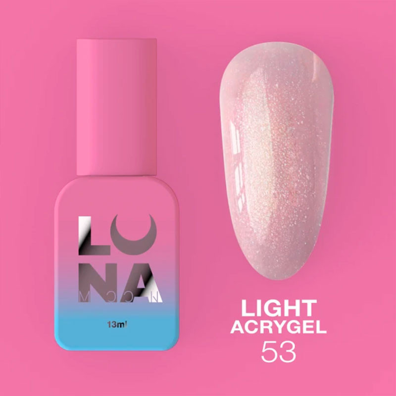 Жидкий акригель - Liquid Light Acrygel - Lunamoon Nr 53 - 13ml
