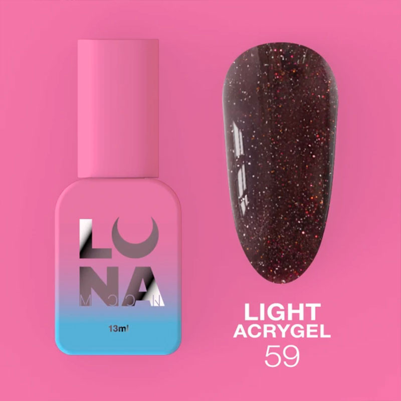 Жидкий акригель - Liquid Light Acrygel - Lunamoon Nr 59 - 13ml