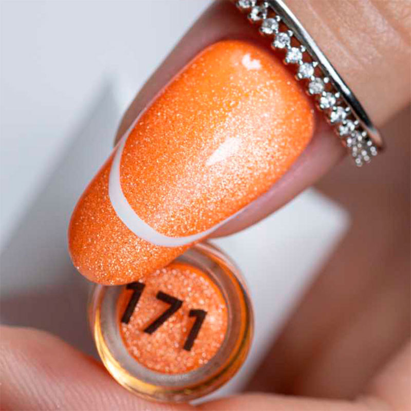 Цветной гель-лак Molly Nails Neon Flash Cat Eye 171 - 8 г